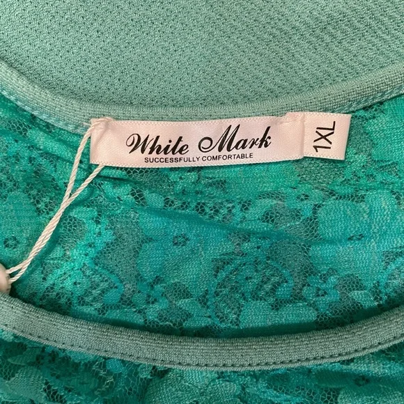 Green Lace whimsical feminine comfort Dress Size 1XL NWT - Picture 5 of 8